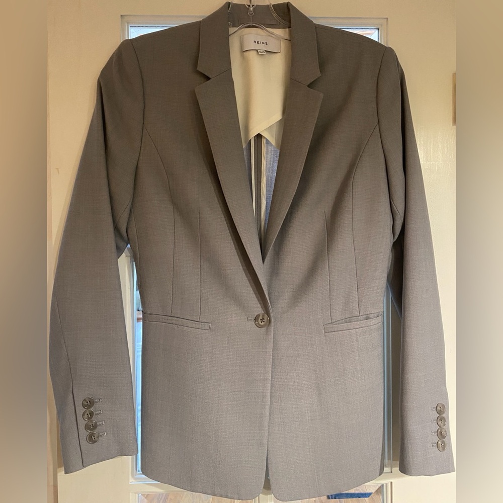REISS- Women's Gray Blazer Jacket